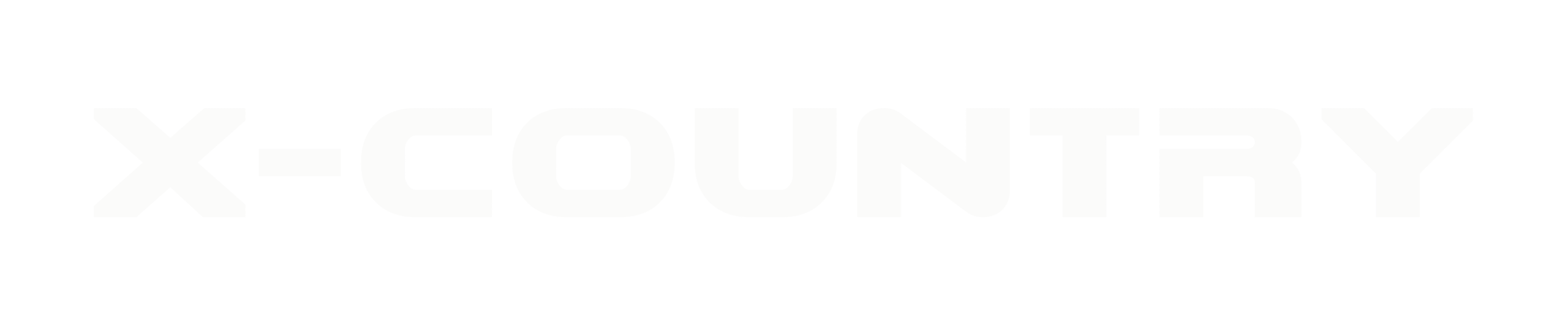 X-COUNTRY LOGO BLACK LETTER SPACING 28pt 1-03-01